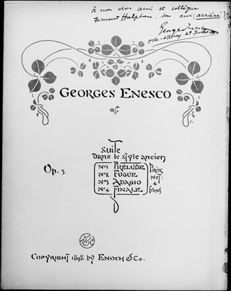 „Ora 3 și 20 dimineața: George Enescu cu multă prietenie lui Fernand Halphen“ – Note pe marginea unui manuscris autograf enescian considerat pierdut