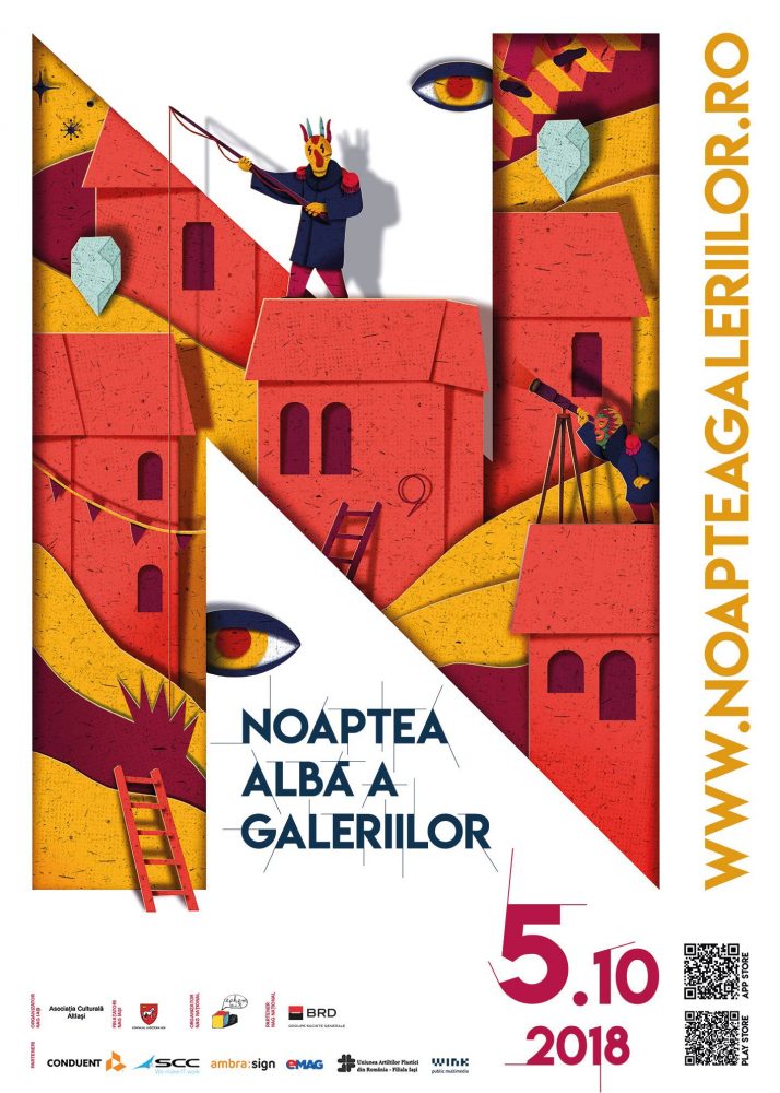 Vineri, 5 octombrie 2018, la Iași are loc a treia ediție a Nopții Albe a Galeriilor