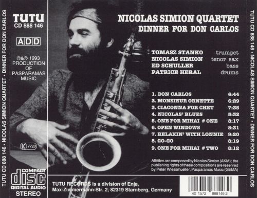 Elogiu unui compozitor și saxofonist român la 60 de ani – Nicolas Simion: „Cu zece mărci  în buzunar, un saxofon și o valiză“