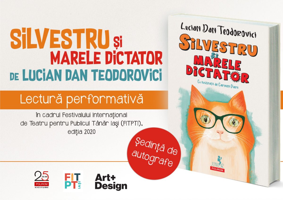 Lectura performativă & Ședință de autografe la FITPTI 2020: <i>Silvestru și Marele Dictator</i> de Lucian Dan Teodorovici