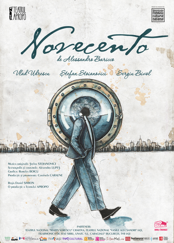 „Novecento” de Alessandro Baricco – povestea pianistului de pe ocean – la Teatrul Național Iași